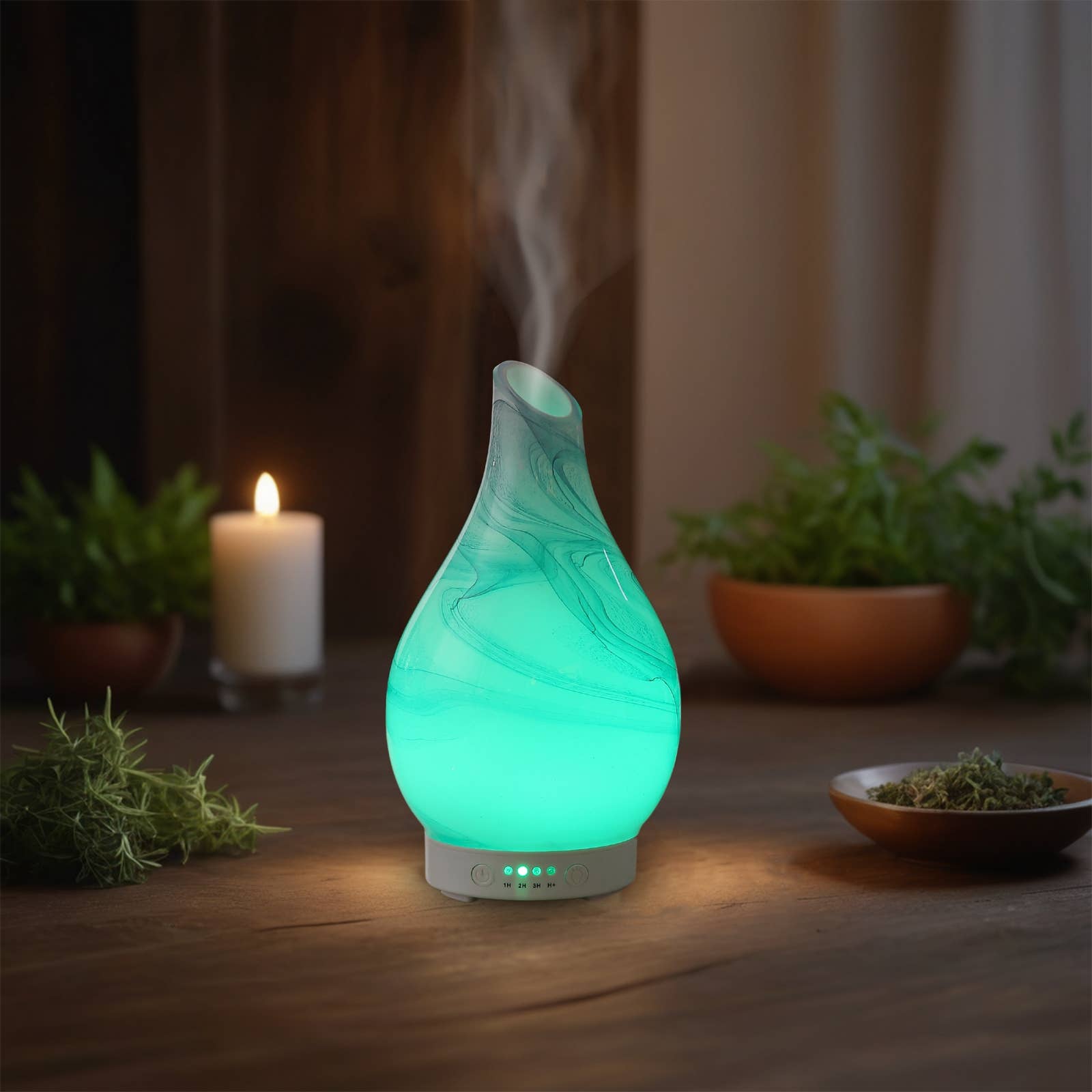 Zen'Arôme – difusor elétrico por atacado – Difusor de vidro YangTsé com fragrância e óleo essencial9