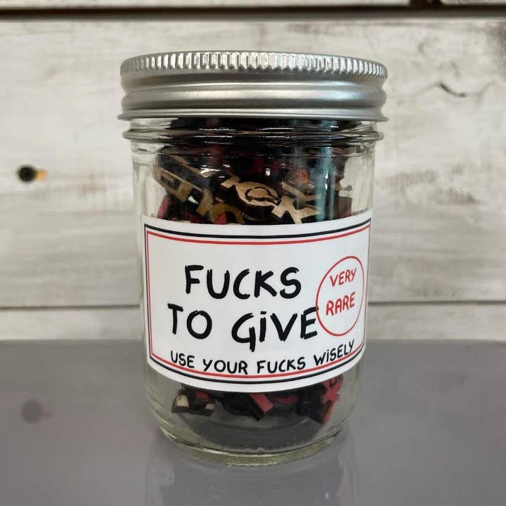 Gag Gift/Novelty Gift - 'Jar of Fucks' for wholesale by 316 Legacy LLC
