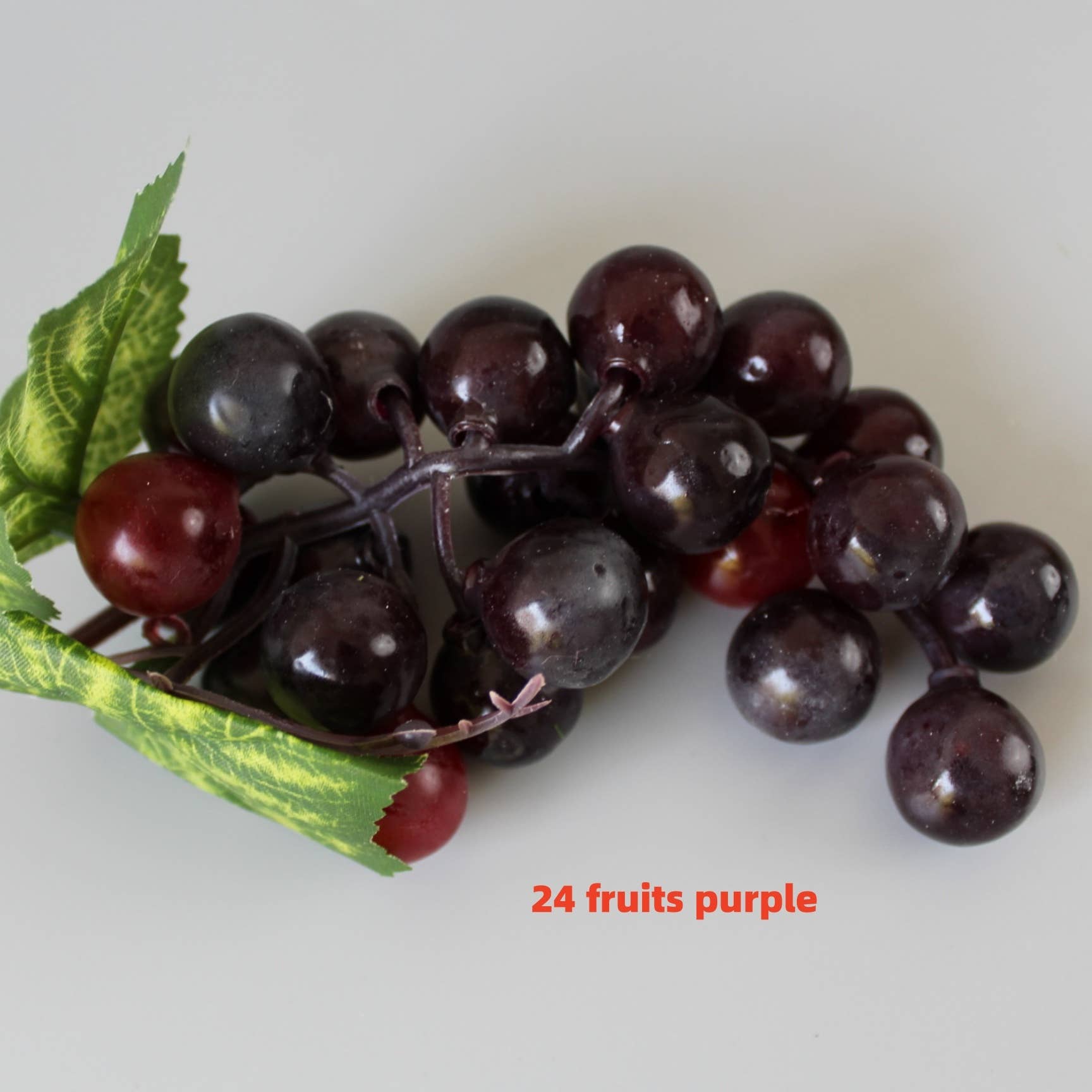 ACNITE(We cover U.S. import duties) – wholesale Konstgjorda blommor – Konstgjorda druvor som höstdekoration - fejkade frukter i lila och andra färger6