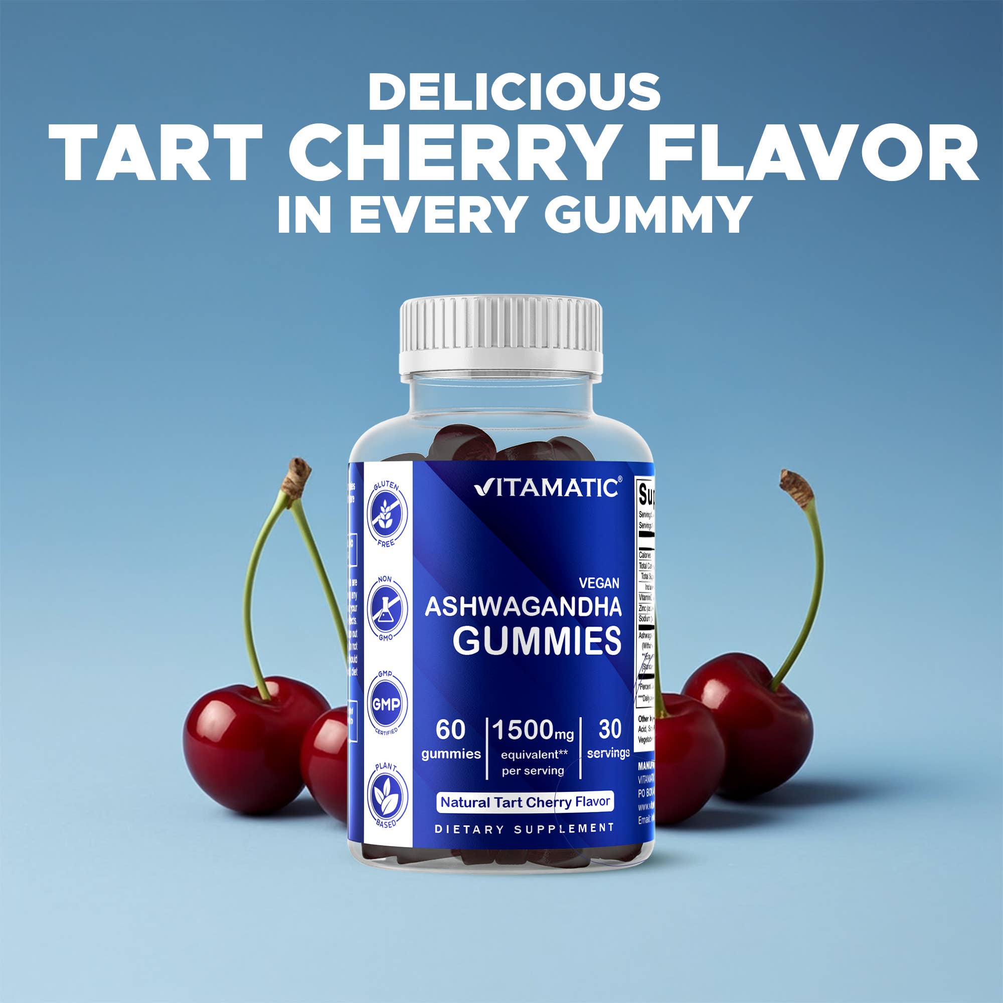 Vitamatic - Wholesale Oral Supplement/Vitamin - Vitamatic | Ashwagandha 1500mg | 60 Vegan Gummies6