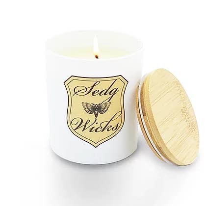 Sedg Wicks Sage & Crystal Candle with Ginger for wholesale by Sedg Wicks