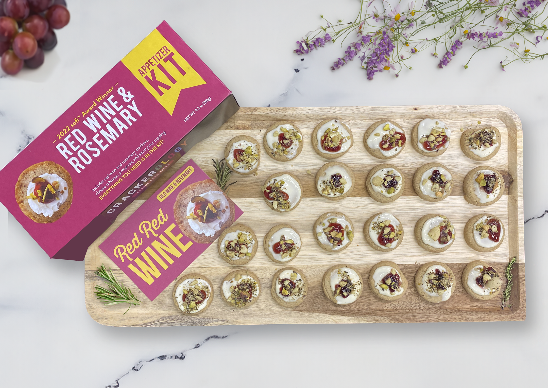 Crackerology - Wholesale DIY Food Kit - Red Wine & Rosemary Appetizer Kit1