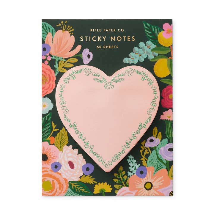 Heart Valentine's Day Sticky Notes for wholesale by Rifle Paper Co.