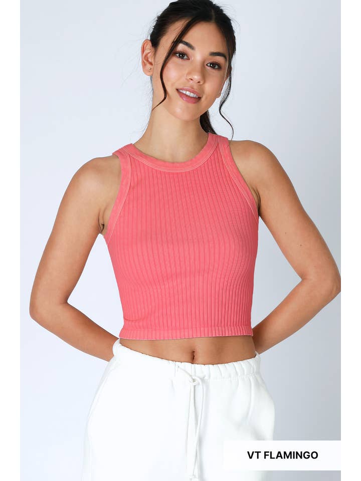 NIKIBIKI - Vente Débardeur – femme - NS8358 - Débardeur vintage à larges côtes8