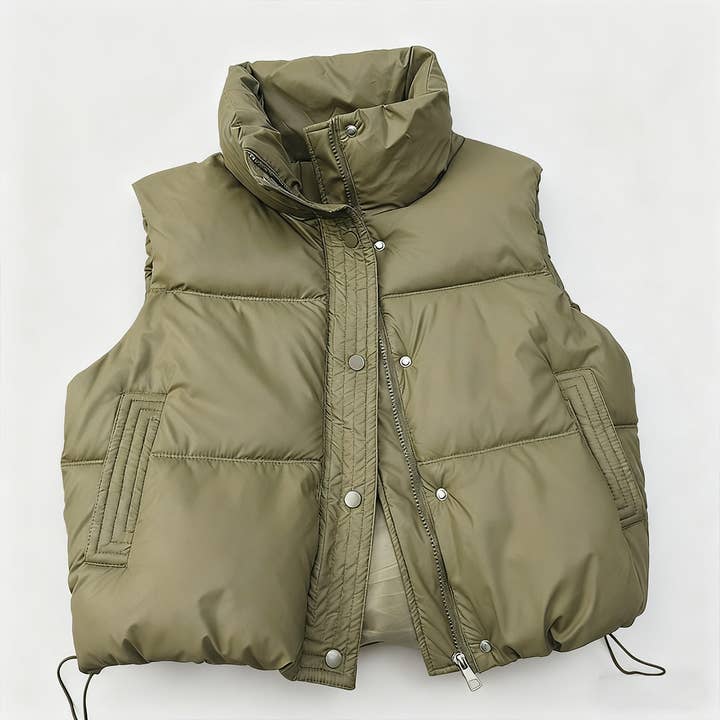 Cotton-padded jacket with a thick waistcoat for wholesale by Lily Clothing