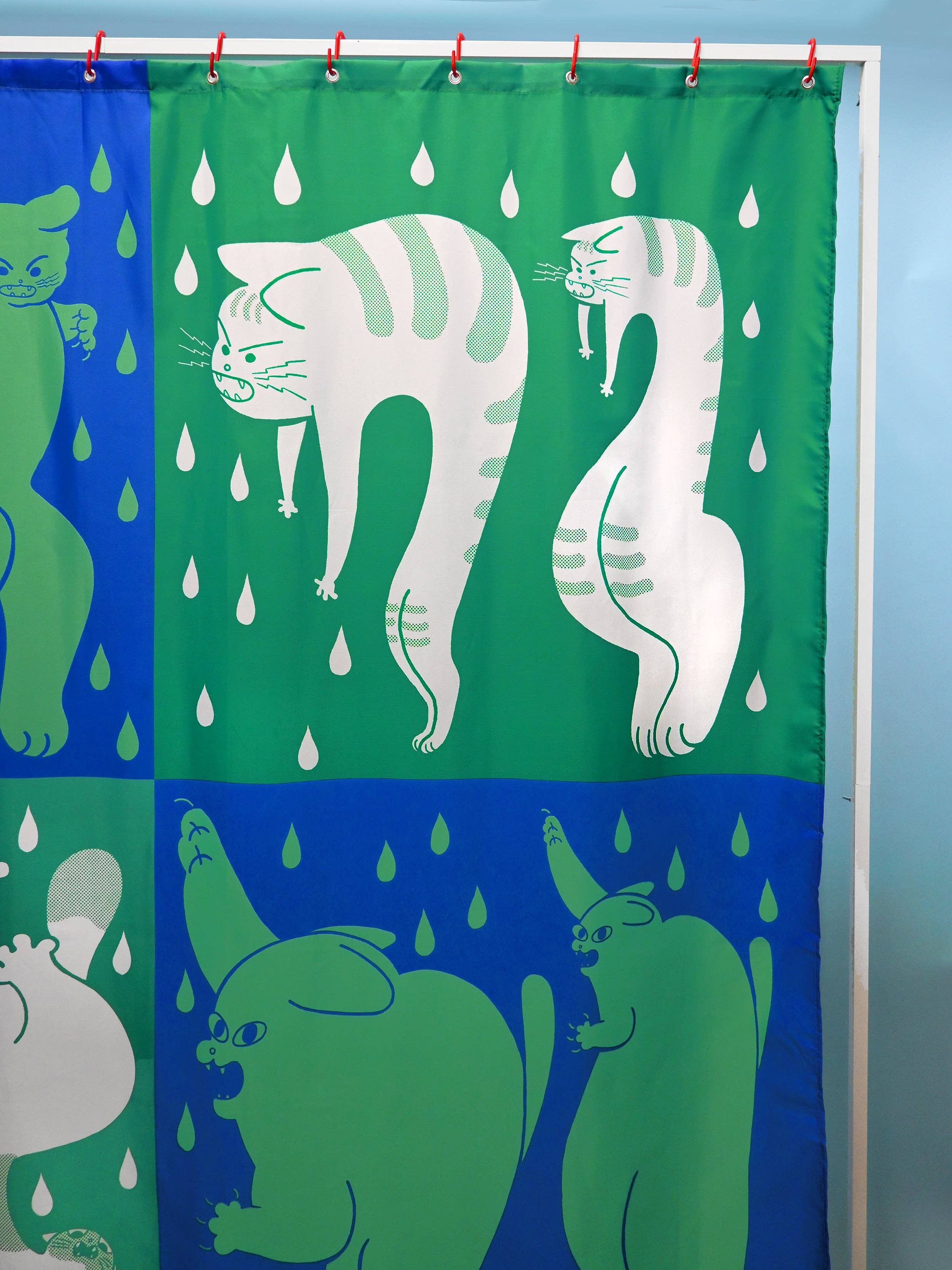 Natali Koromoto - Wholesale Shower Curtain - "DRY CATS" Shower curtain8