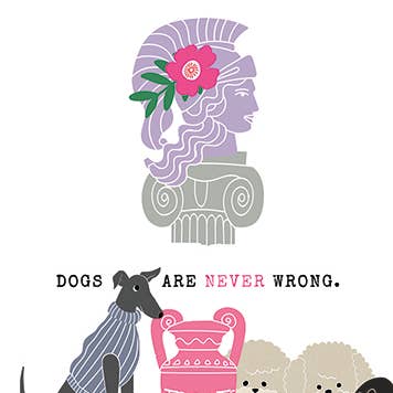 PALS GODDESS BIRTHDAY GREETING CARD 4.5 x 6.25" for wholesale by Calypso Cards LLC