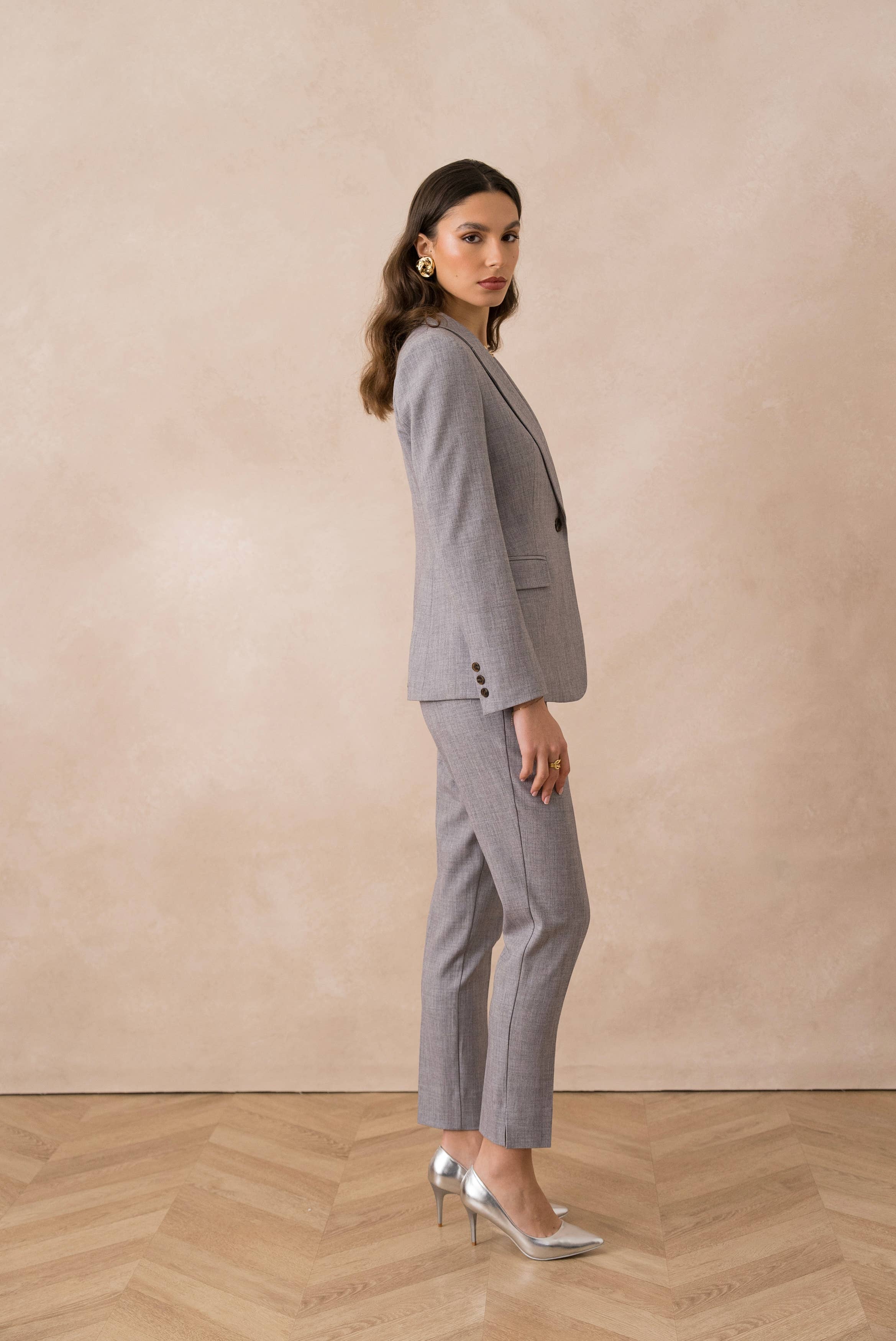 Attentif Paris – wholesale Kostymjacka – Dam – Heather figursydd kavaj för dam28