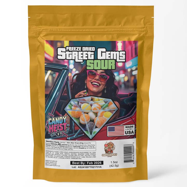 Candy Supply Co - Wholesale Hard Candy - Sour Street Gems (Sour Skittles)