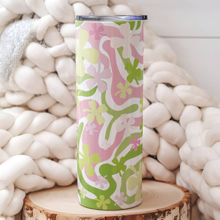 Retro St. Patrick's Day Tumbler, St. Patrick's Day Cup for wholesale by So Peachy Designs