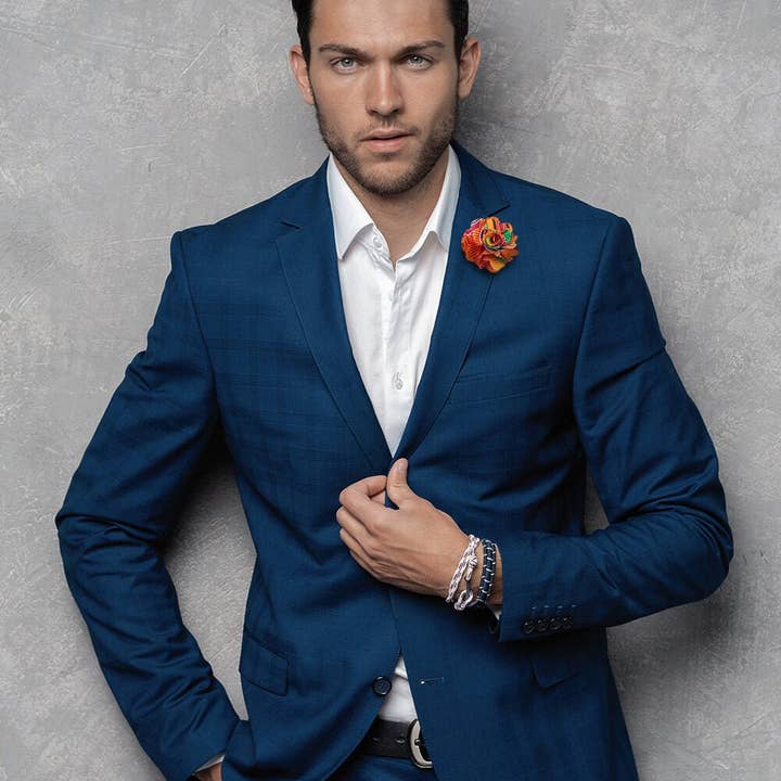 Dubal Brothers - Vendita all'ingrosso Spilla da bavero - Spilla da bavero a fiore Vittorio Vico Kente5