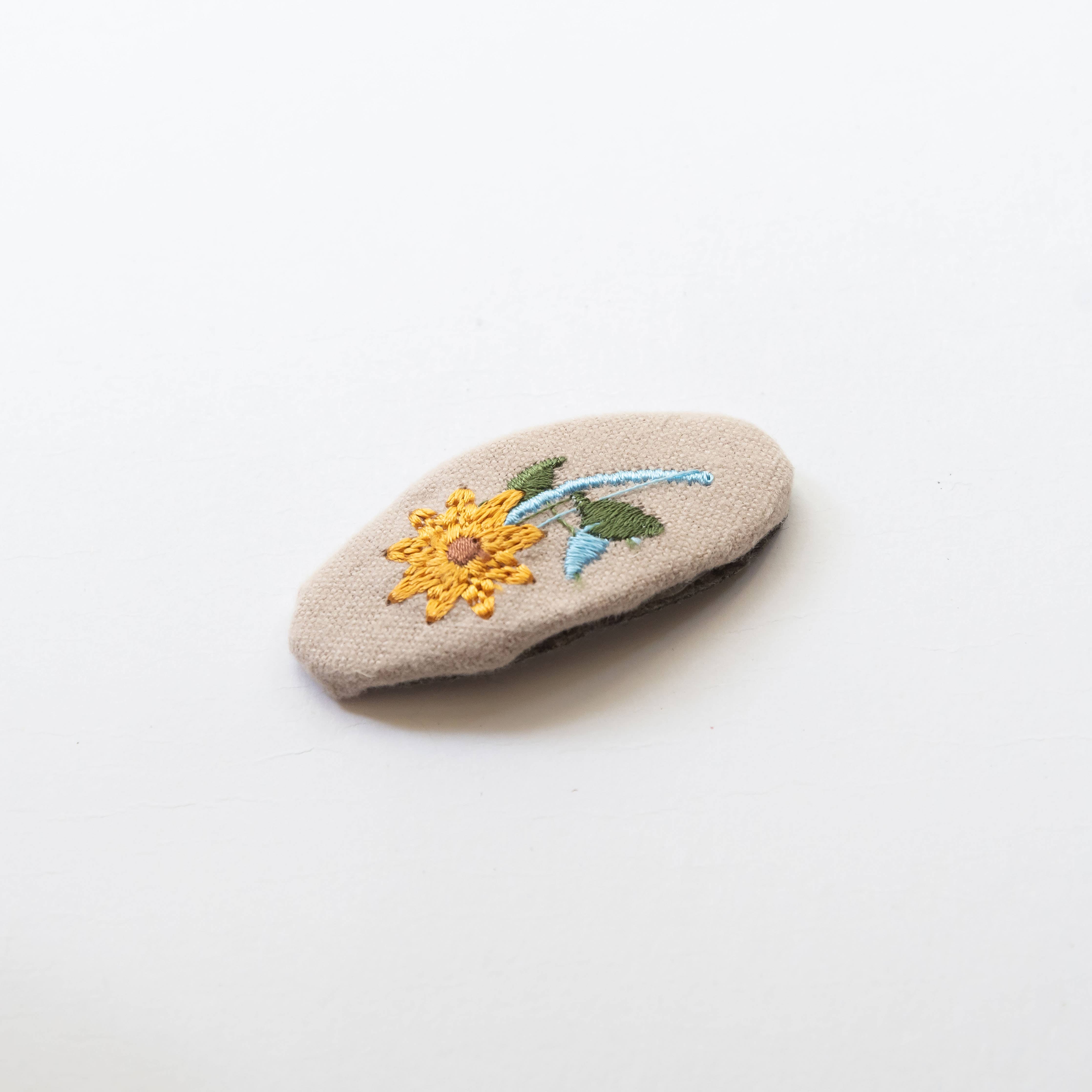 Tangle Shiny Stars - Wholesale Hair Clip - Kids - Oval Embroidered Floral and Fish Snap Hair Clips 2