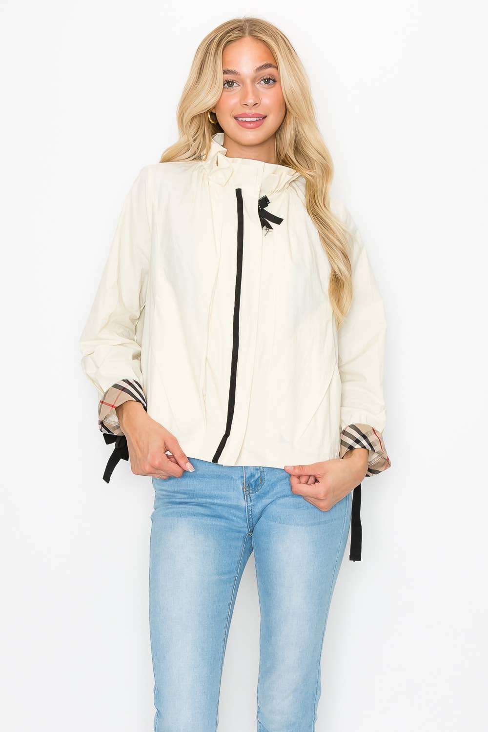 Joh Apparel – wholesale Jacket – Women's – Jessica Jacket with Plaid Inside Lining7