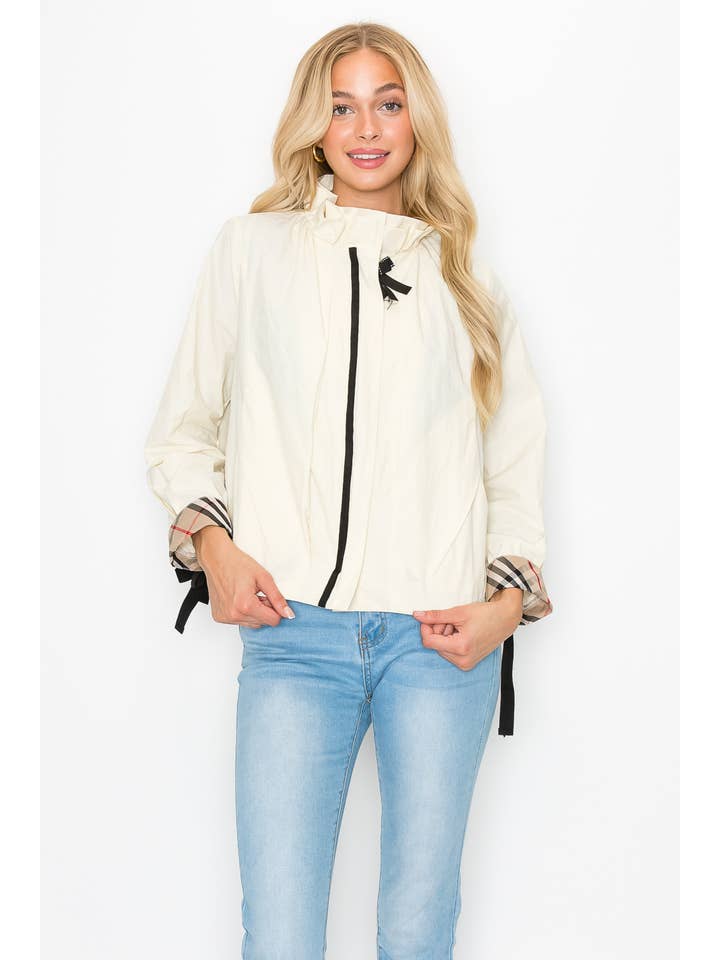 Joh Apparel - Wholesale Jacket - Women's - Jessica Jacket with Plaid Inside Lining7