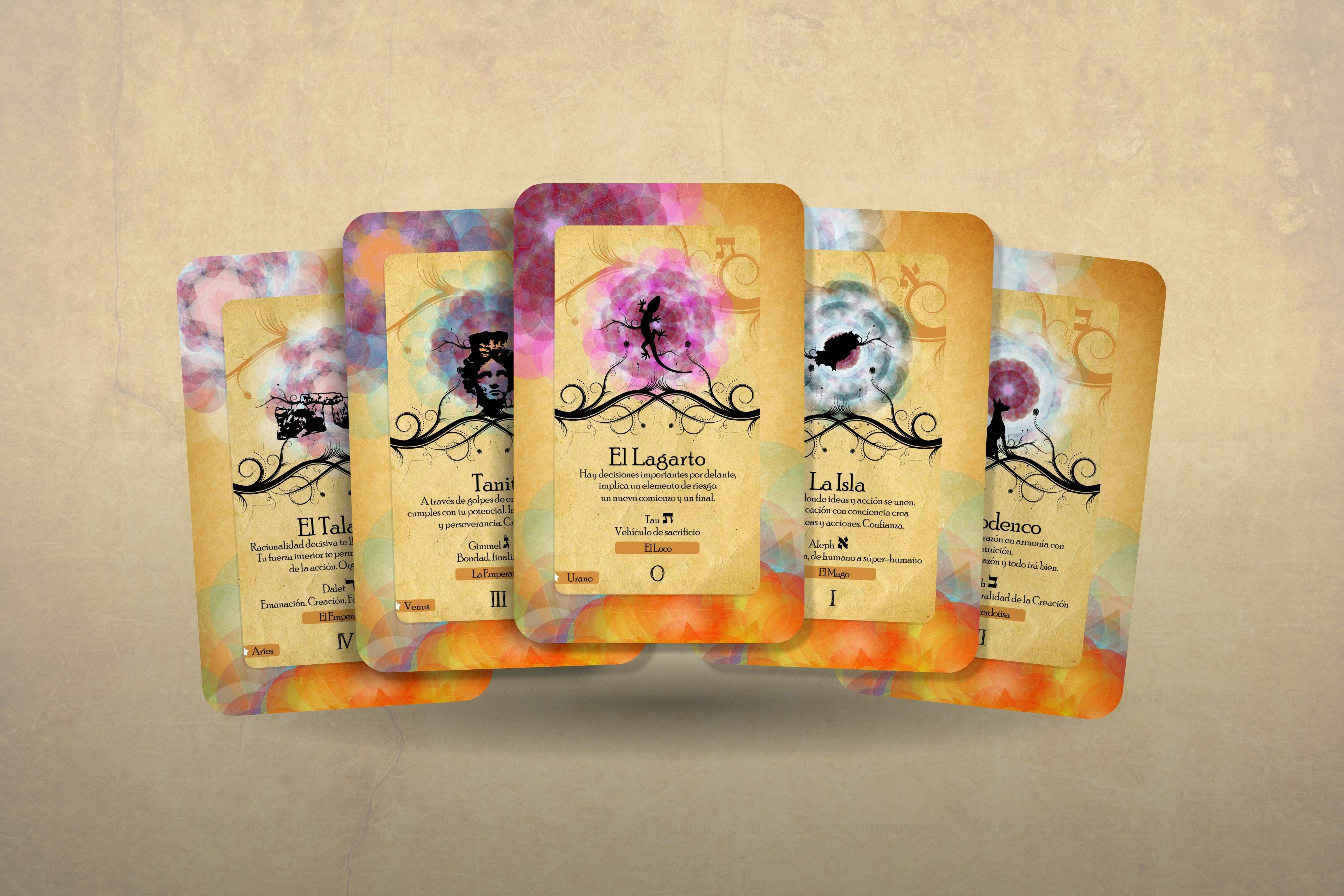 IBIZA TAROT – wholesale Tarot-kort – Ibiza Tarot - El Oráculo de Tanit - Arcanos Mayores (spanska)5