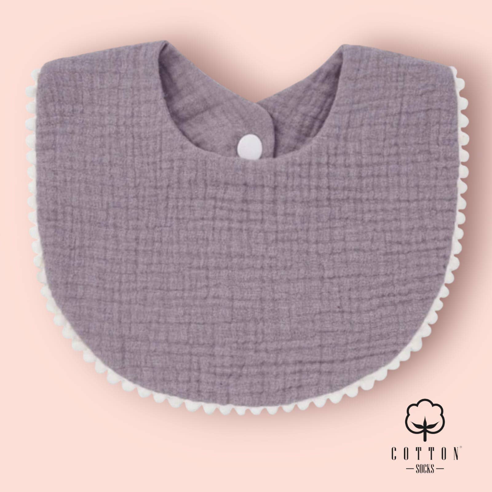 Cotton Socks - Wholesale Socks - Baby - BAO-05 Organic Cotton Bib double has 2 fabrics 25X11 cm7