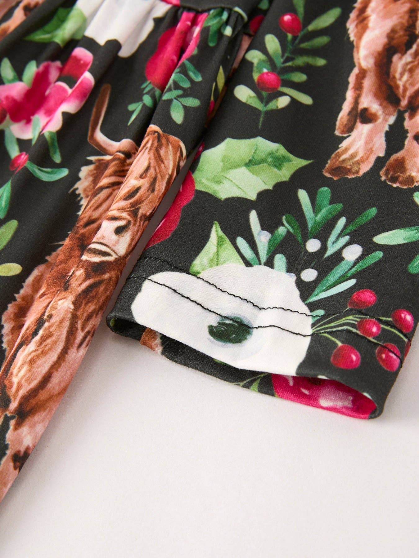 Rylee Faith Designs - Wholesale Dress Set - Baby - Winter Christmas Print Girls Dress Set (2 Pieces)15