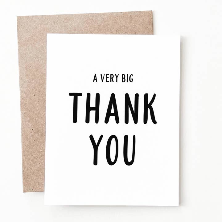 Gran Tarjeta de Agradecimiento para venta al por mayor de Nine Two Design