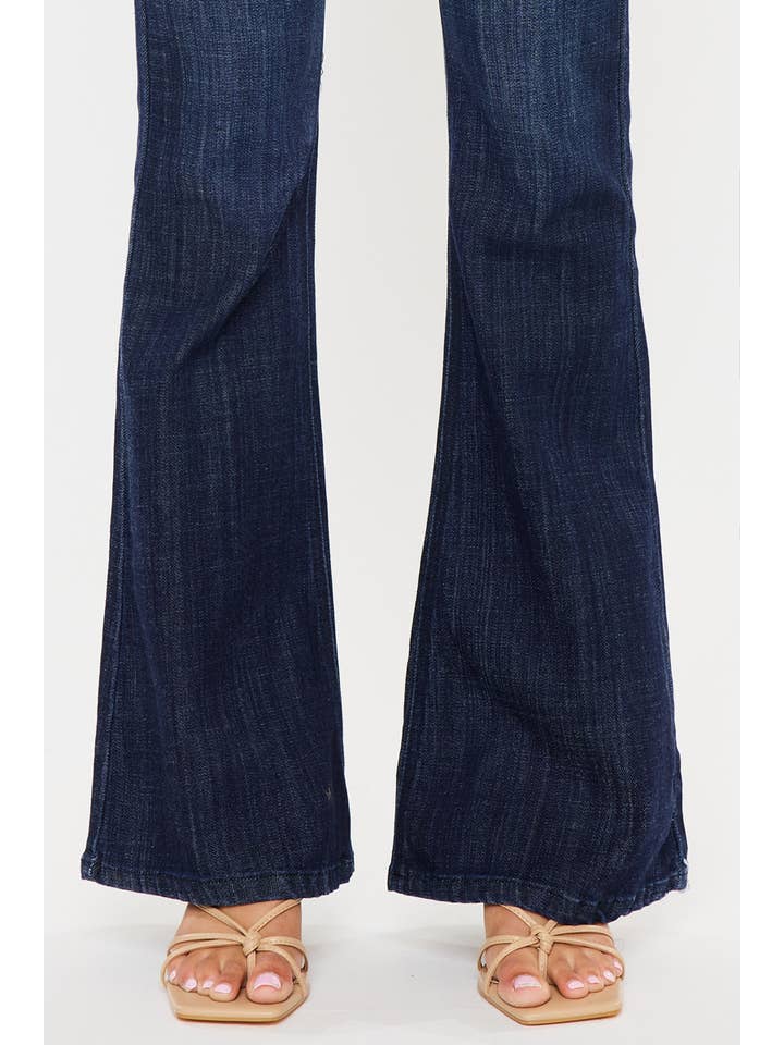 DARK MID RISE FLARE JEANS-KC6102LOD for wholesale on Faire6