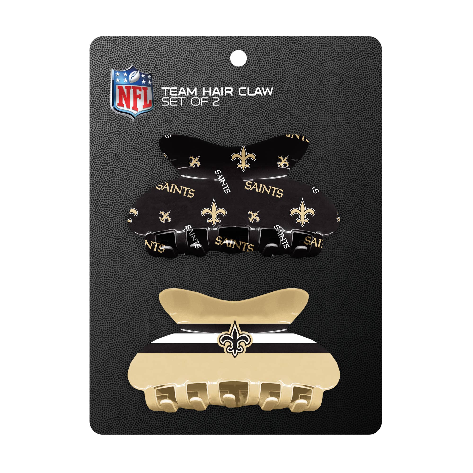 Little Earth Productions - Wholesale Hair Clip - Women's - NFL New Orleans Saints Team Hair Claw Set2