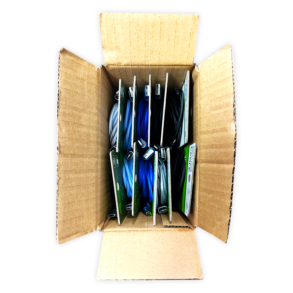 Novelty Brands - Wholesale Charging Cable - Charging Cable USB-to-USB-C 10 FT Bulk Pack- 10/Pack1