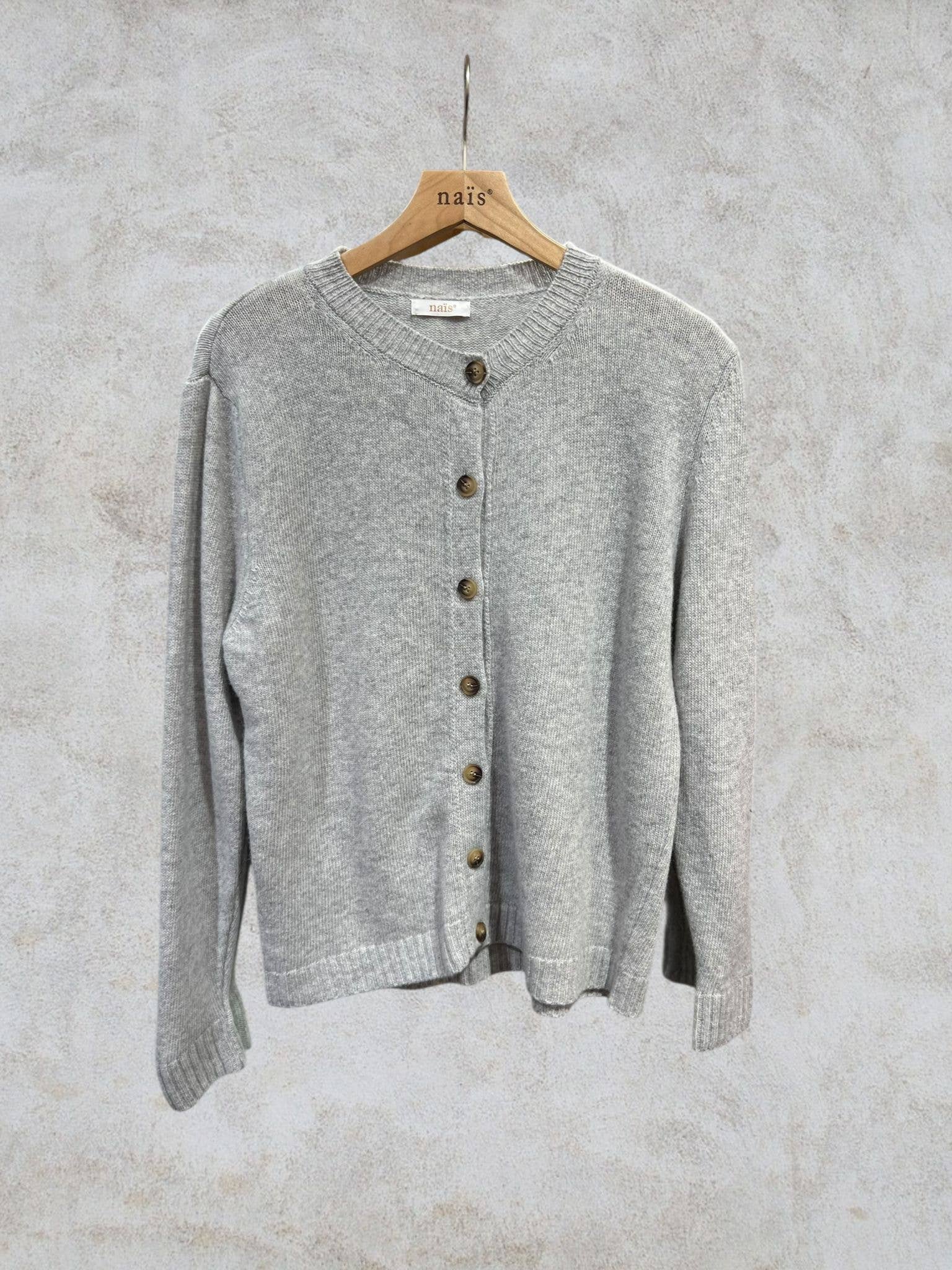 NAÏS PARIS - Wholesale Cardigan - Women's - Crew neck cardigan 100% extra fine merino wool17