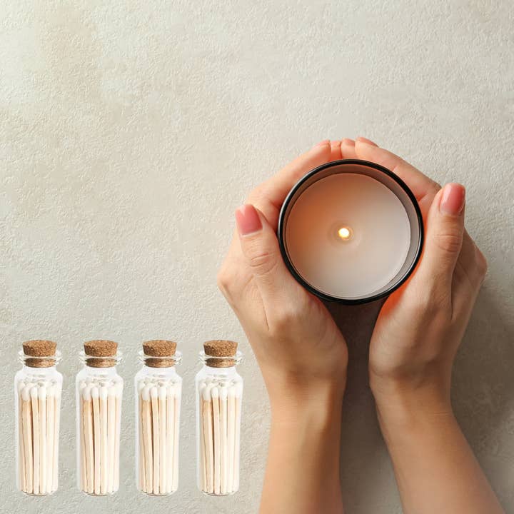 Orglamix - Wholesale Matches - Matches | Apothecary Matchstick Jar | Strike On Glass Bottle5