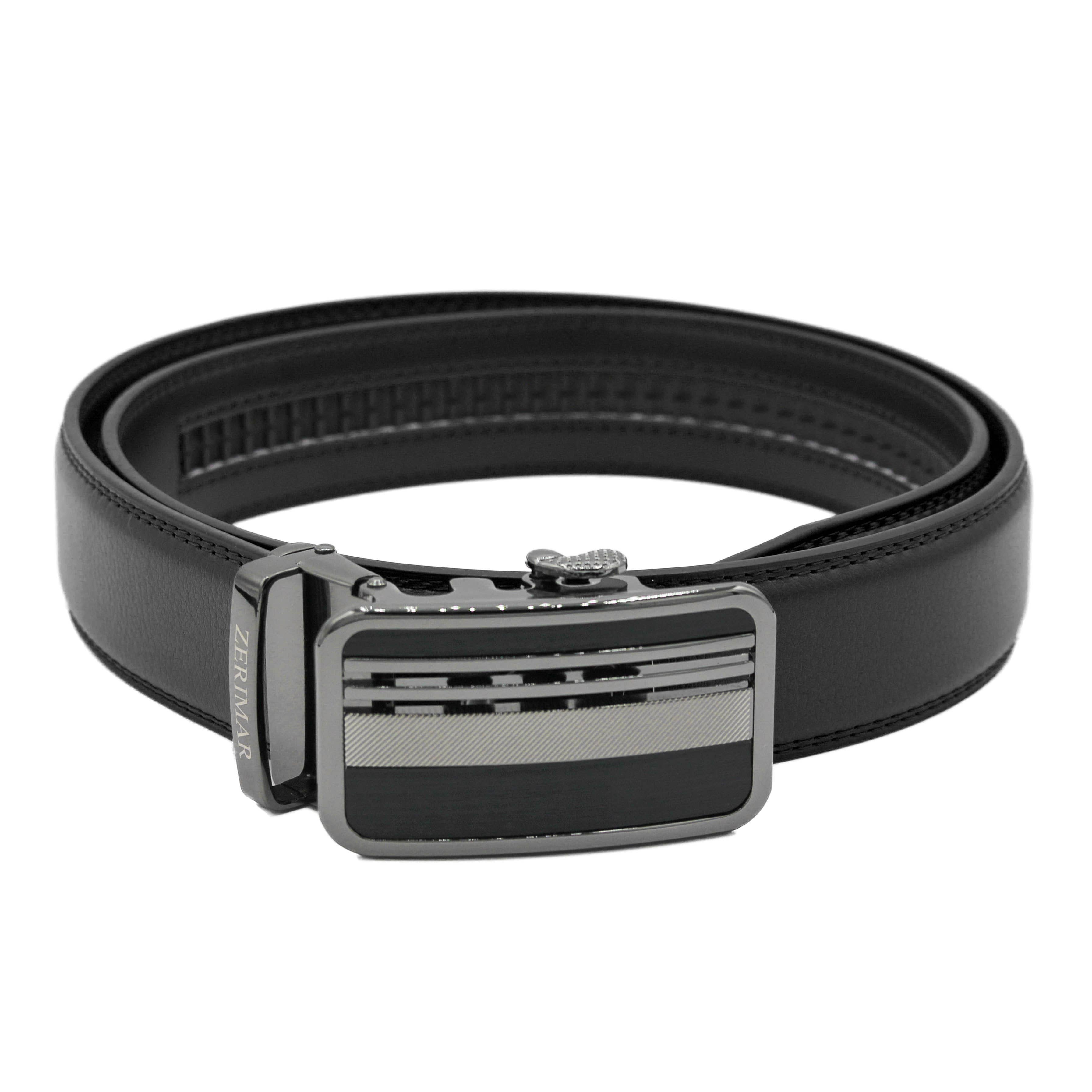 Zerimar 1942 - Wholesale Belt - Men's - Men's Belt with automatic buckle Leather belt Width 3.5 cm3