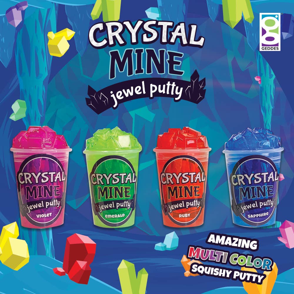 Geddes - Wholesale Putty/slijm - Kinderen - Crystal Mine Jewel Putty 12/display6