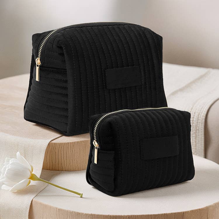 Crave by FW - Vendita all'ingrosso Borsa per trucchi/cosmetici - Borsa cosmetica in velluto organizer da viaggio per trucchi6