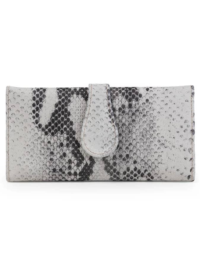 Mila Trifold Cartera - Serpiente blanca para venta al por mayor de CoFi Leathers
