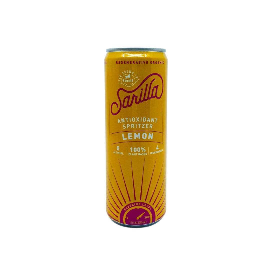 Sarilla - Wholesale Soda/Carbonated Drink - Organic Lemon Antioxidant Seltzer - No Natural Flavors