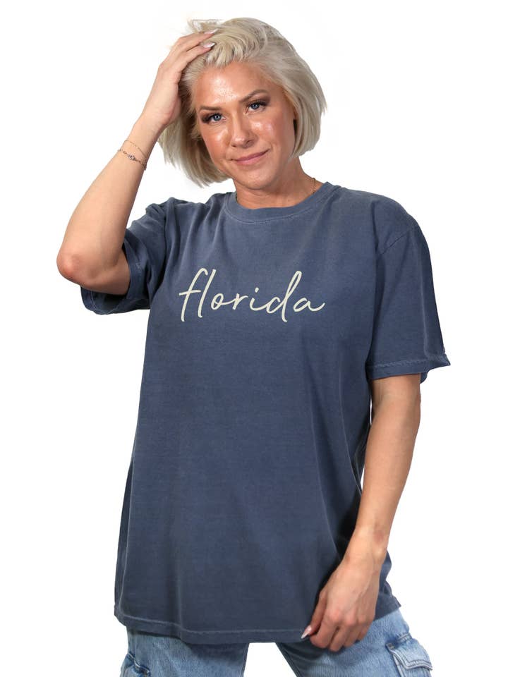 Florida Script Tee for wholesale by Stated Brands