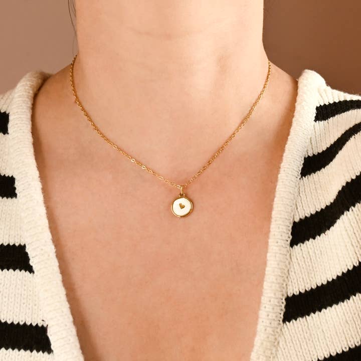 Blueyejewelry - Wholesale Pendant/charm necklace - Mother of Pearl Charm Necklaces-Heart Necklace-Star Pendant12