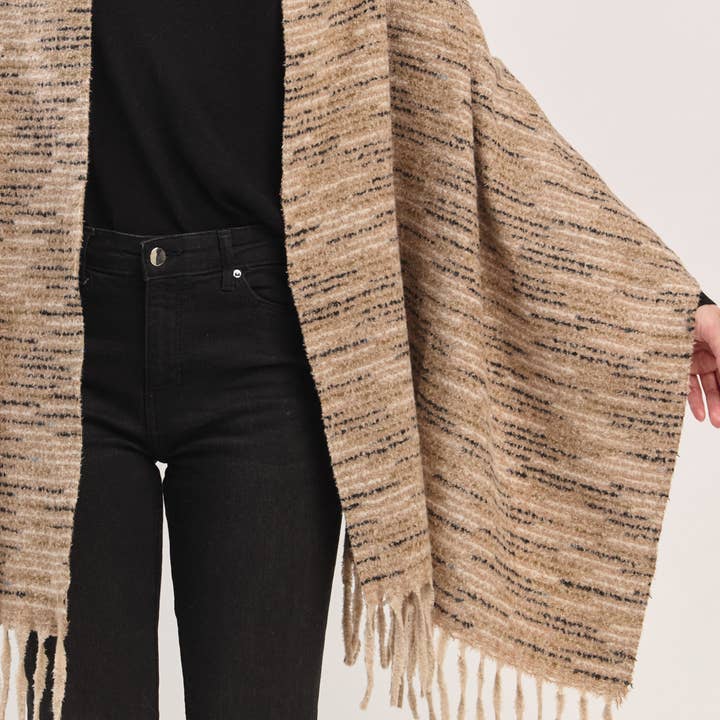 Hana - Wholesale Scarf - Women's - Multi Colors Super Soft with Fringes Winter Scarf