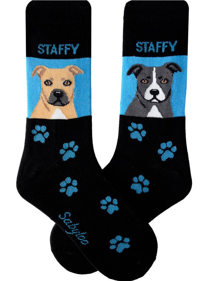 Staffordshire Bull Terrier (Staffy) Hund Strumpor för wholesale av Sabyloo