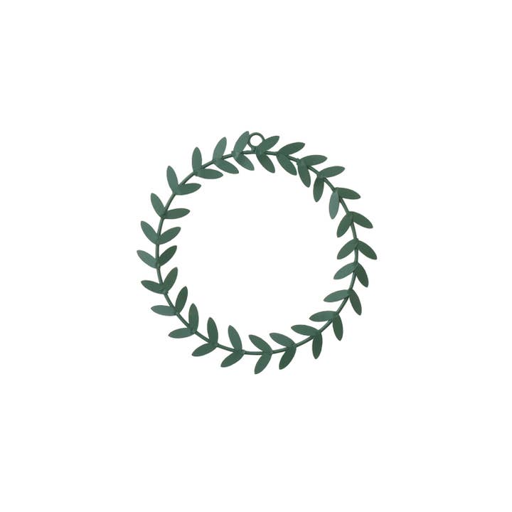 Fog Linen Work - Wholesale Wreath - Wreath Olive (L) Green