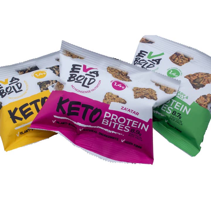 Mixed Box Keto Protein Crackers X 20 for wholesale by Eva Bold