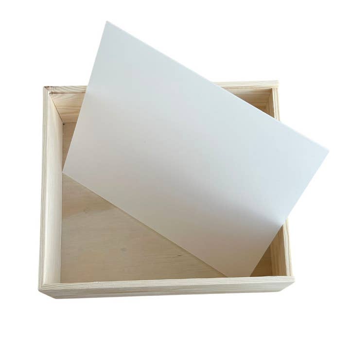 CMC Gold - Wholesale Keepsake box – Child & baby - Plain Acrylic Lid Keepsake Box - XL2