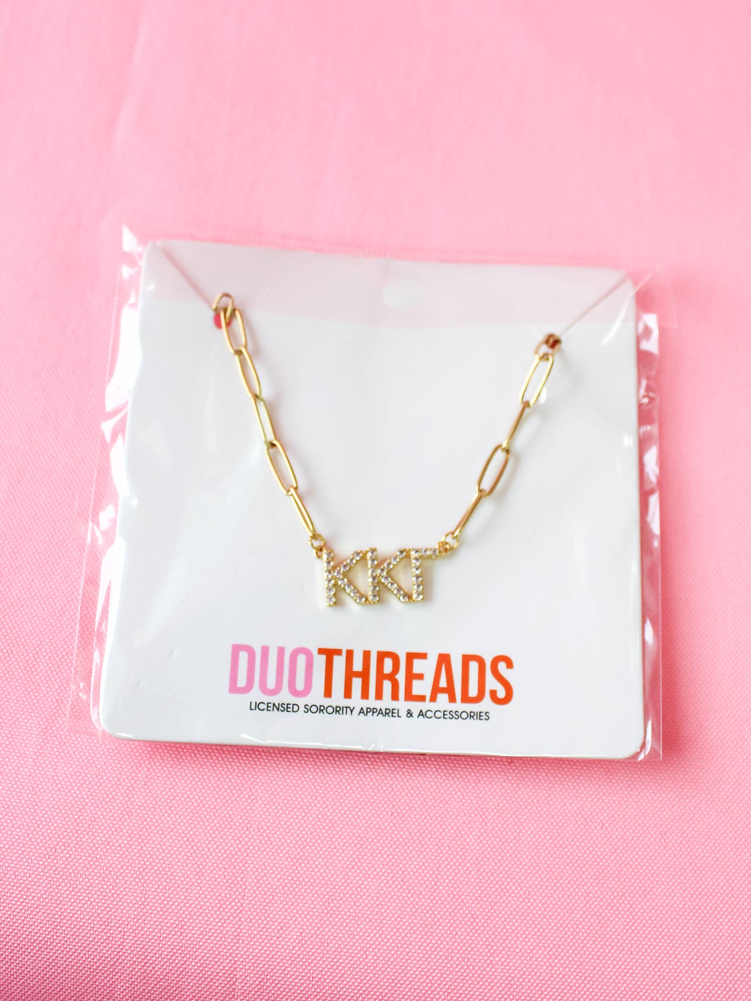 Duo Threads - Wholesale Pendant/Charm Necklace - Rhinestone Sorority Necklace17