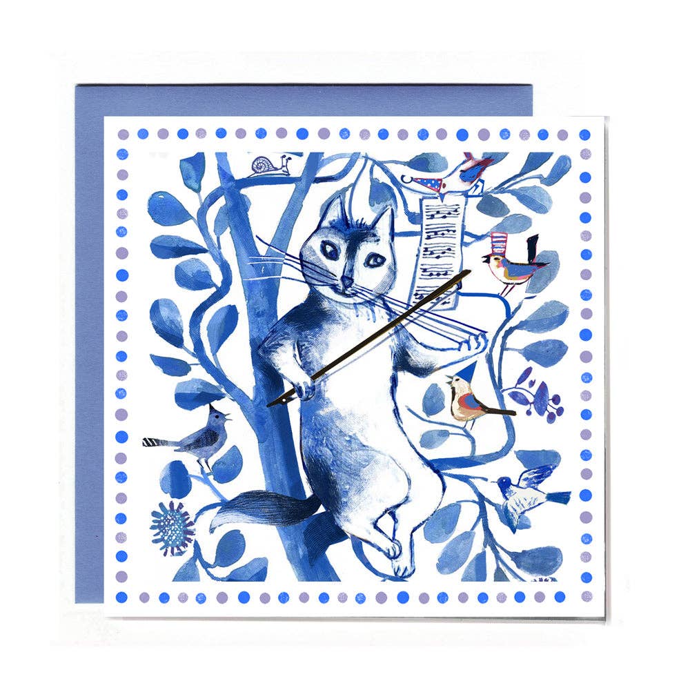 Artiphany - Wholesale Everyday Greeting Card - Whisker Violin - Square Card0