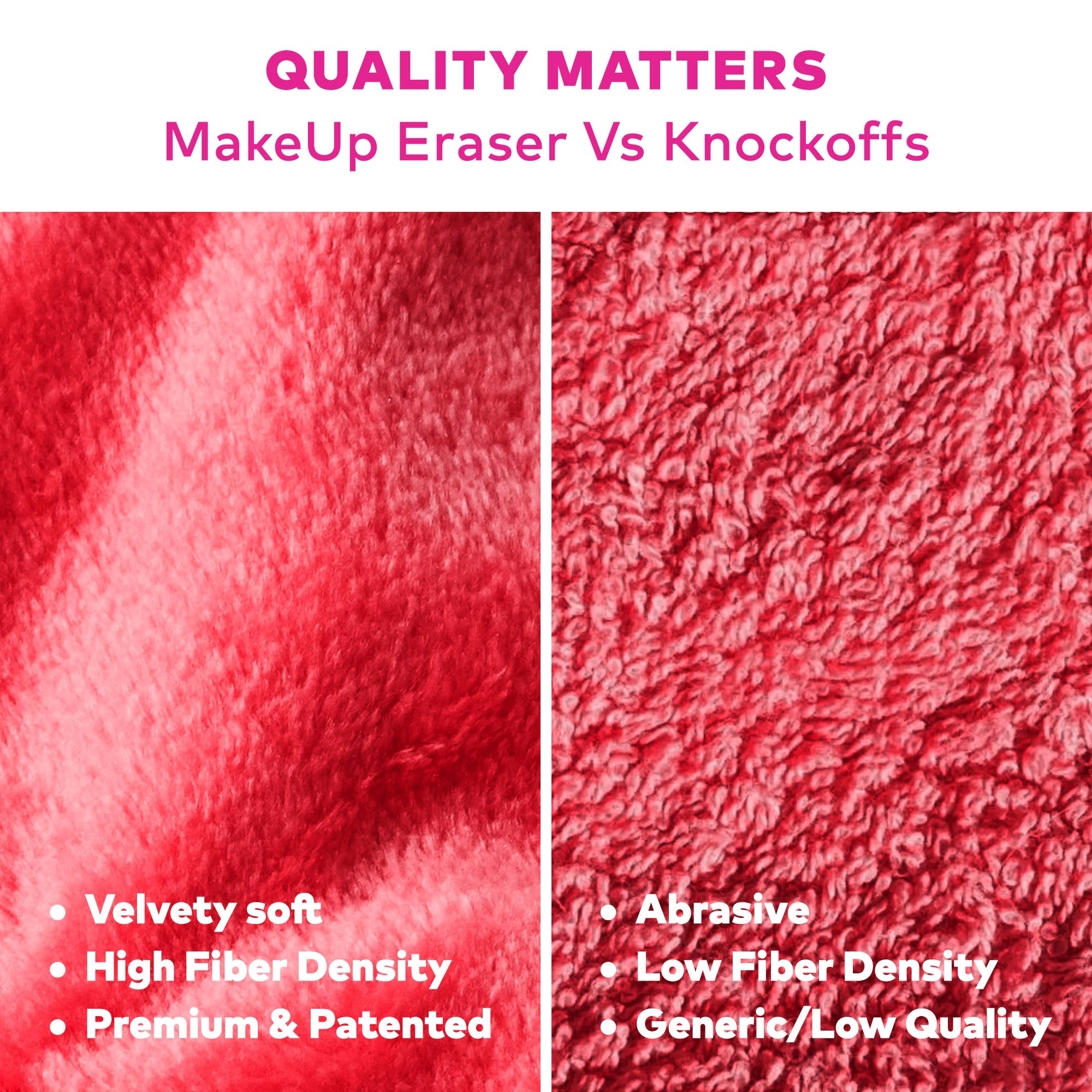 The Original MakeUp Eraser - Wholesale Makeup Remover - Love Ruby Red MakeUp Eraser PRO5