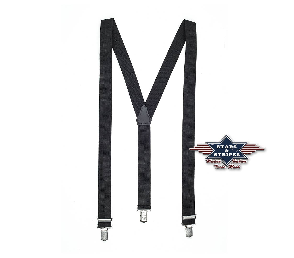 Stars & Stripes® - Wholesale Suspenders - Unisex - Western Braces - HT-03 Black0