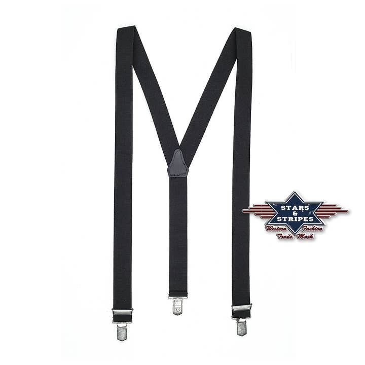 Western Braces - HT-03 Black for wholesale by Stars & StripesĀ®