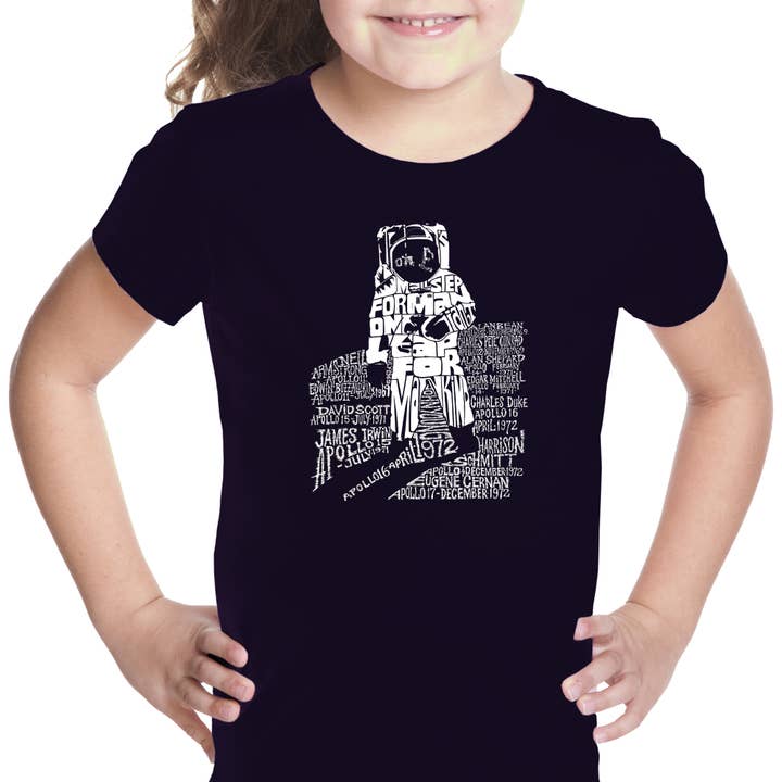 Girl's Word Art T-shirt - ASTRONAUT for wholesale by LA Pop Art