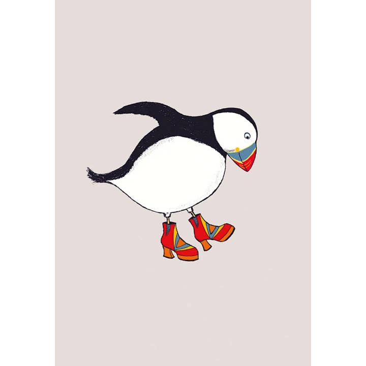 Puffin Boots by Una Joy for wholesale by Paper Bird Publishing