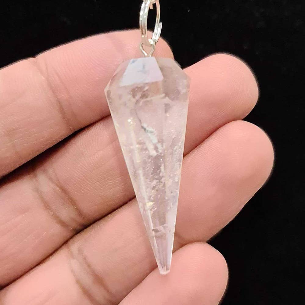 VIE – Engroshandel Meditationsudstyr – Pendul med kæde og 30 mm krystalsten37