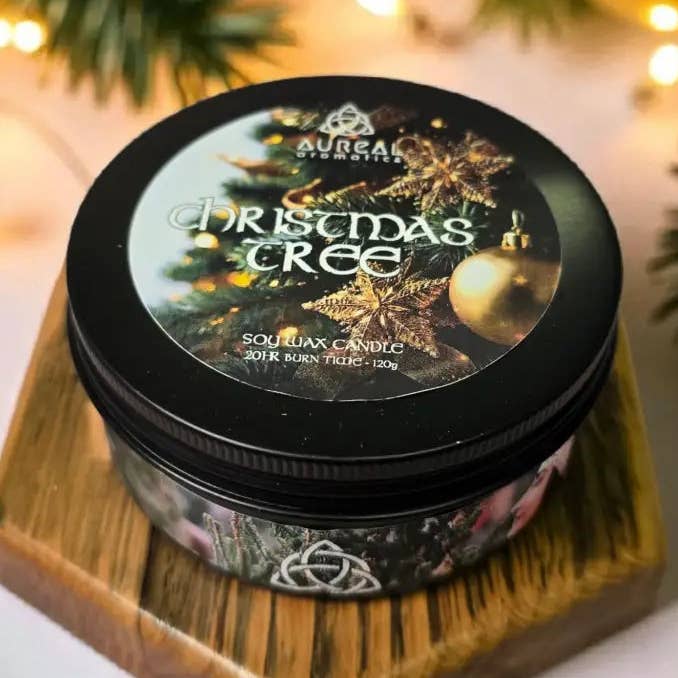 Árbol de Navidad - Vela en Lata de Navidad para venta al por mayor de Aureal Irish Gifts