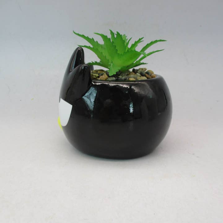 Silver Buffalo - Vente Plantes artificielles - Mini jardinière en céramique Sanrio Badtz Maru4
