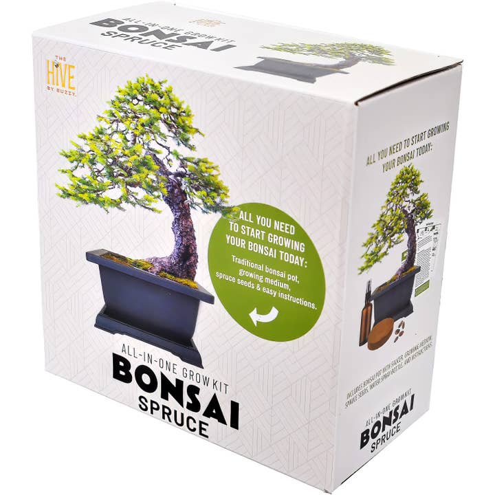 Buzzy, Inc. - Wholesale Plant Seeds - Buzzy Seeds Holiday Bonsai Spruce Grow Kit